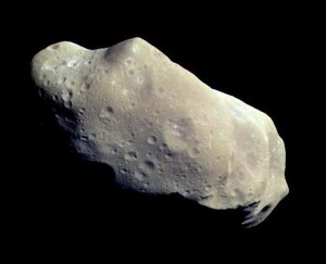 Der Asteroid 243 trägt den Namen Ida, aufgenommen von der NASA